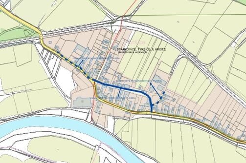 Staňkovice, Tvršice, u hřiště - rekonstrukce vodovodu