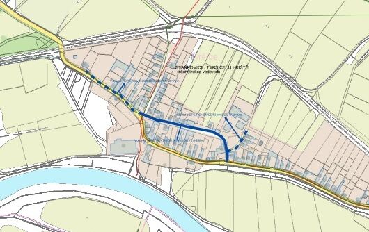 Staňkovice, Tvršice, u hřiště - rekonstrukce vodovodu
