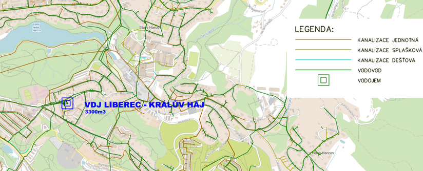 Liberec, VDJ Králův Háj - rekonstrukce
