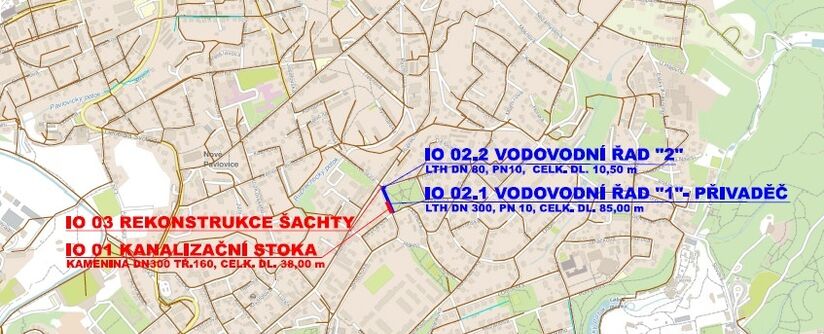 Liberec, Svojsíkova II. - rekonstrukce kanalizace a vodovodu