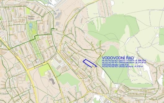 Ústí n.L., Jizerská, Šumavská – rekonstrukce vodovodu