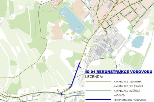 Dolní Podluží, č.p. 263 - č.p. 412 - rekonstrukce vodovodu