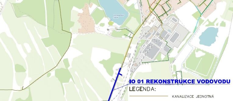 Dolní Podluží, č.p. 263 - č.p. 412 - rekonstrukce vodovodu