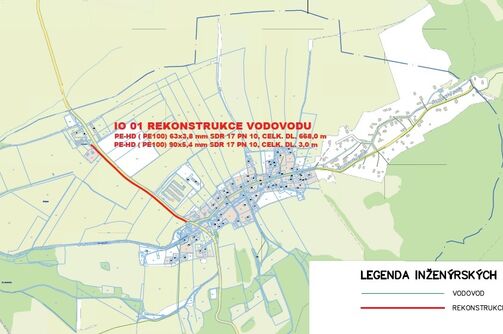 Osečná, Druzcov - rekonstrukce vodovodu