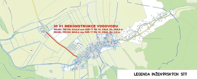 Osečná, Druzcov - rekonstrukce vodovodu
