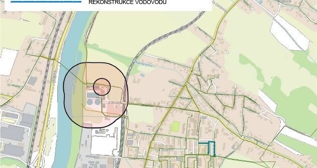 Děčín, Přímá, Pražská - rekonstrukce vodovodu v kolektoru