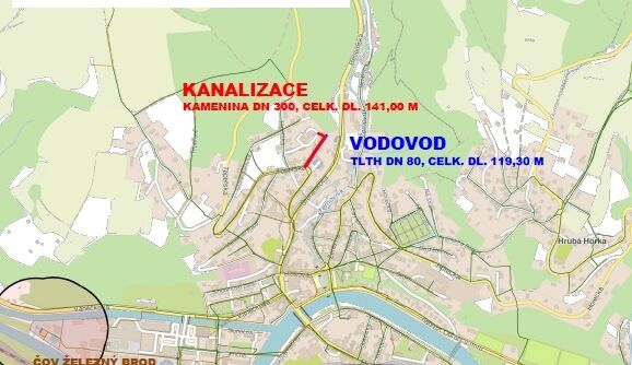 Železný Brod, Jarní – rekonstrukce kanalizace a vodovodu