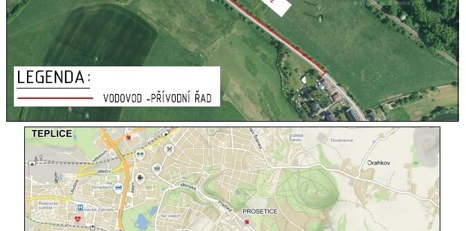 Bystřany, Úpořiny - nový přívodní řad
