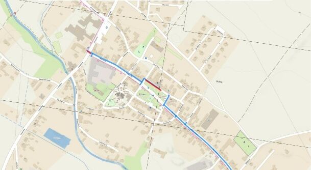 Údlice, Máchova, Revoluční - rekonstrukce vodovodu a kanalizace