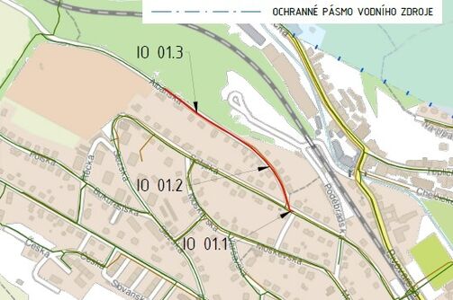 Děčín, Albánská - rekonstrukce kanalizace