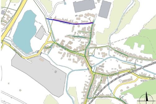 Hostomice, Jiráskova – rekonstrukce kanalizace a vodovodu