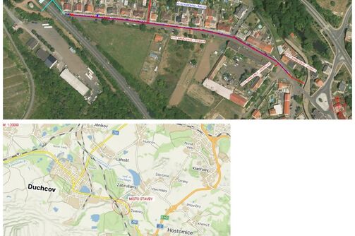 Zabrušany, Želénky, k trati - rekonstrukce kanalizace a vodovodu