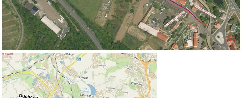 Zabrušany, Želénky, k trati - rekonstrukce kanalizace a vodovodu