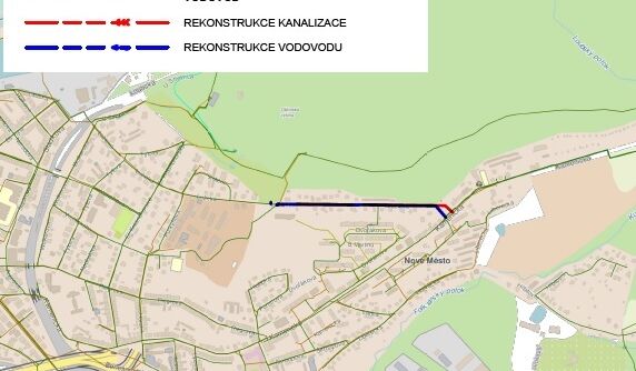 Děčín, Lužická – rekonstrukce kanalizace a vodovodu