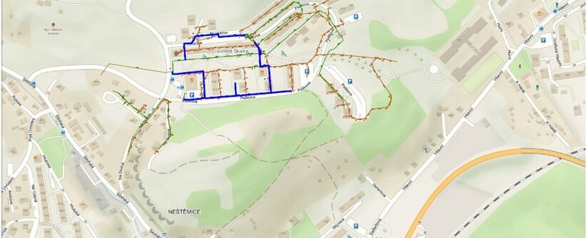 Ústí n.L., Peškova, Picassova – rekonstrukce vodovodu 