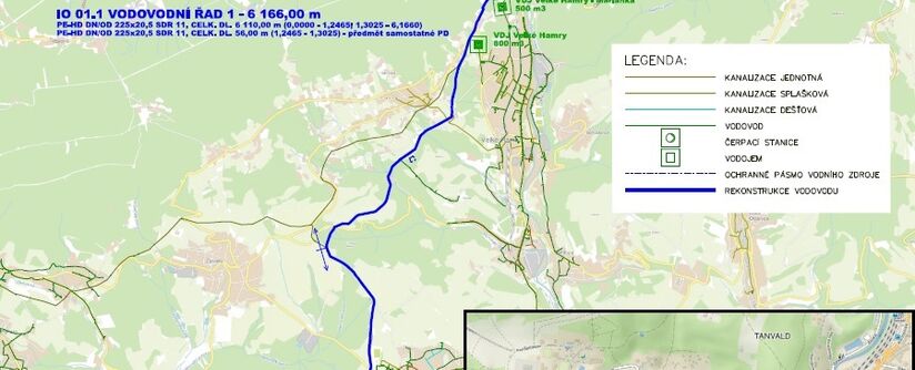 Tanvald - Železný Brod – rekonstrukce přivaděče
