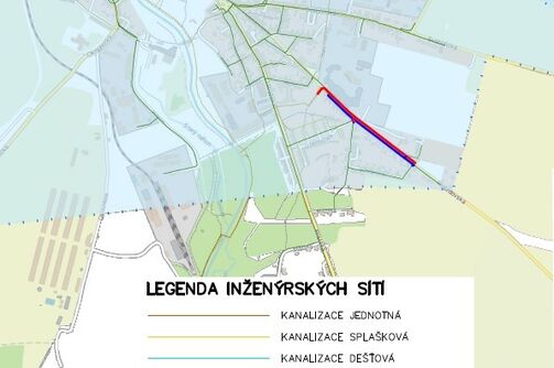 Mimoň, Hvězdovská, za tratí – rekonstrukce kanalizace a vodovodu