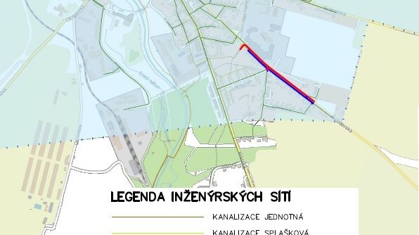 Mimoň, Hvězdovská, za tratí – rekonstrukce kanalizace a vodovodu