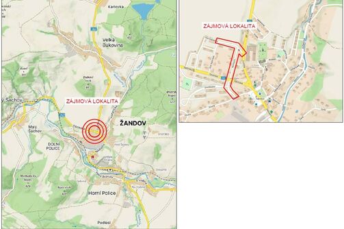 Žandov, Revoluční, Osvobození - rekonstrukce kanalizace a vodovodu