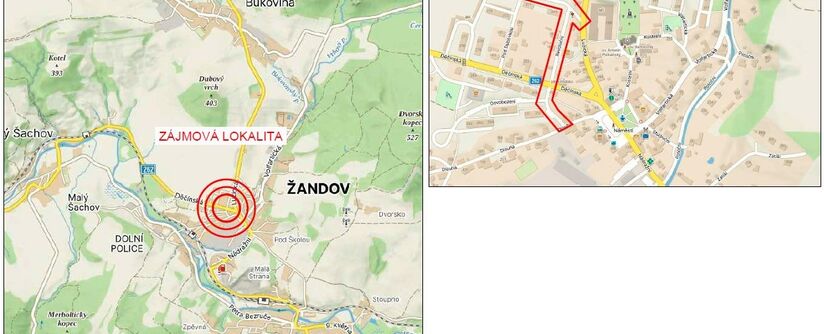 Žandov, Revoluční, Osvobození - rekonstrukce kanalizace a vodovodu